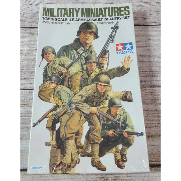 Vintage Tamiya Military Miniatures US Army Assault Infantry Set 1/35 Scale 1995 - Picture 1 of 5